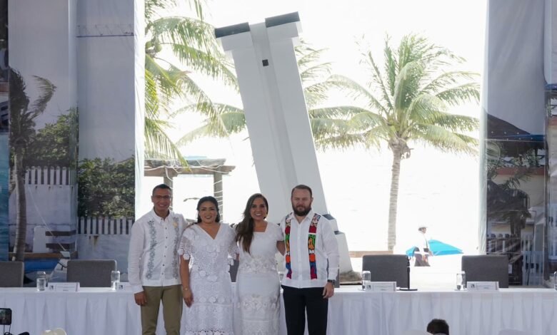 Heyden Cebada Rivas presente en el 9° aniversario de Puerto Morelos