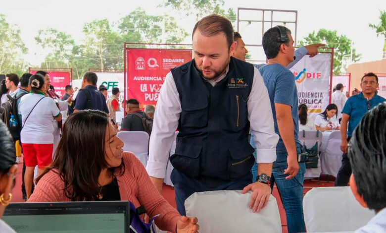 Heyden Cebada Rivas acerca el Poder Judicial a la ciudadanía en audiencia pública en Felipe Carrillo Puerto