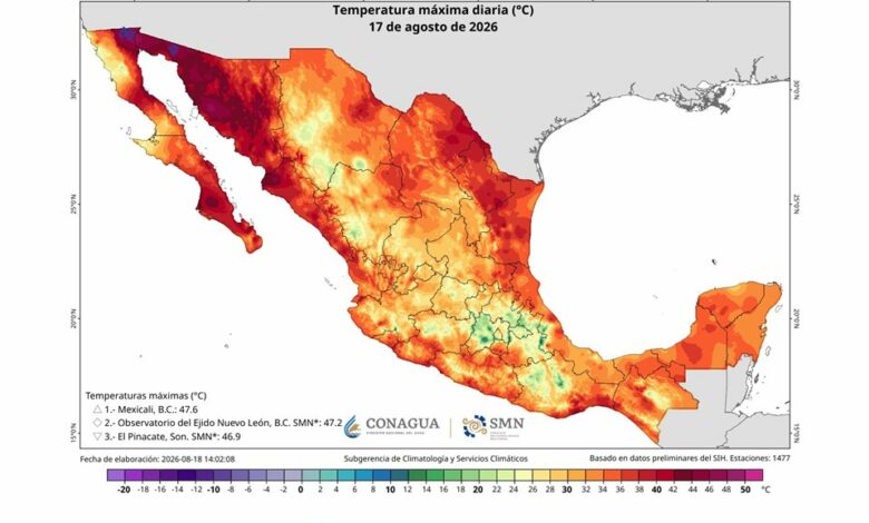 Ola de calor aprieta en Sonora; tormentas se concentran al norte del estado